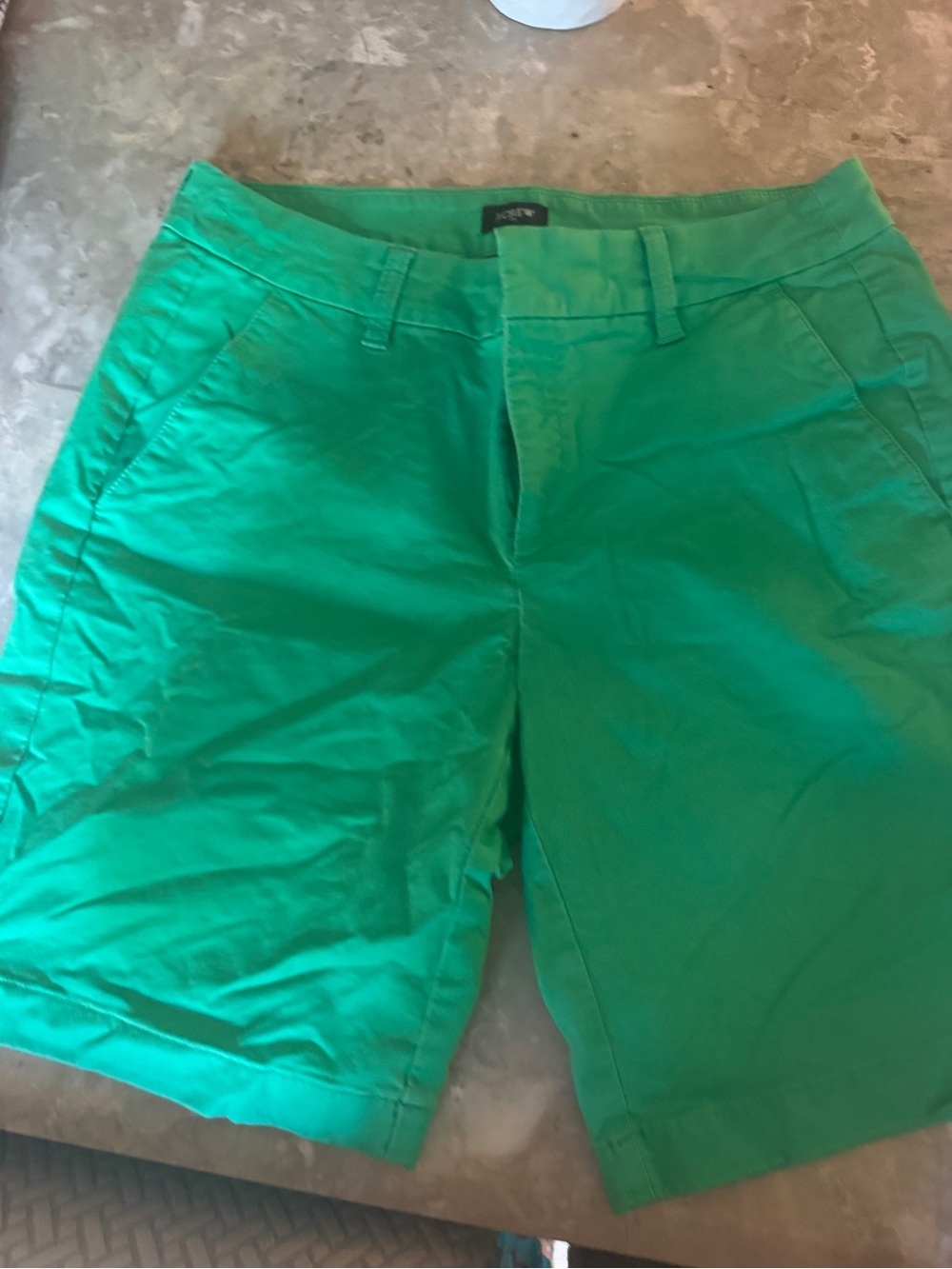 J. Crew Women's Green Bermuda Shorts
